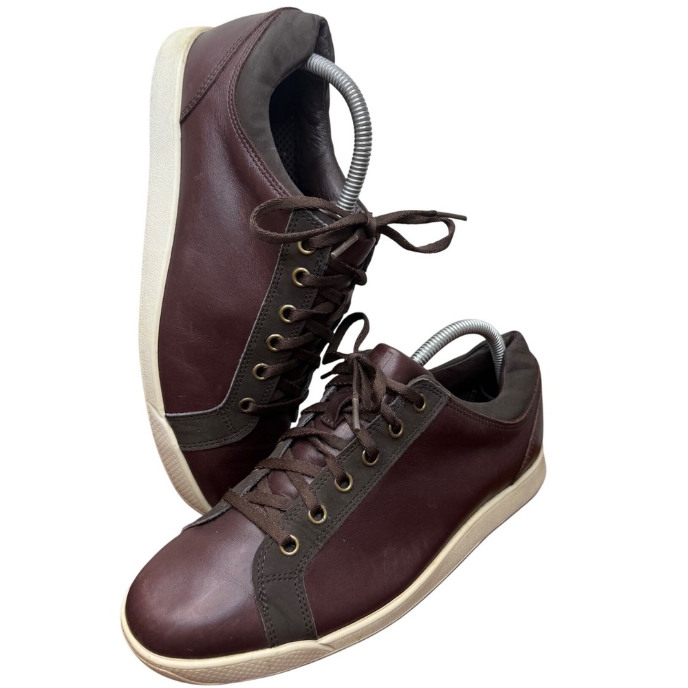 FootJoy Contour Casual Brown Leather Spikeless Golf Shoes Mens 7.5 M 54226